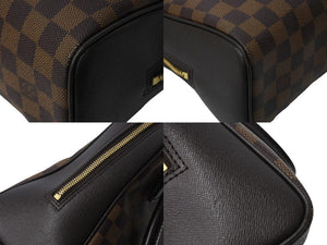 LOUIS VUITTON ルイヴィトン ハンドバッグ ブレラ ダミエ エベヌ N51150 ゴールド金具 ブラウン 美品 中古 67296