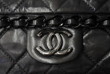画像をギャラリービューアに読み込む, CHANEL シャネル マトラッセ チェーンアラウンド ショルダーバッグ 16番台 カーフスキン グレー ブラック金具 美品 中古 67301