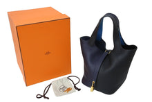 Load image into Gallery viewer, 極美品 HERMES エルメス ピコタンロックPMカザック2 トリヨンクレマンス ブラック ブルーニュイ ザンジバル Y刻印 中古 67303