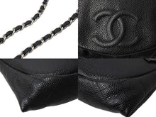 画像をギャラリービューアに読み込む, 極美品 CHANEL シャネル ショルダーバッグ ハーフムーンチェーンウォレット ココマーク 16番台 ブラック シルバー金具 中古 67304