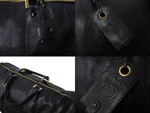 画像をギャラリービューアに読み込む, CHANEL シャネル ココマーク 2WAY ボストンバッグ ショルダーバッグ 3番台 キャビアスキン ブラック ゴールド金具 美品 中古 67305