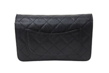 Load image into Gallery viewer, 極美品 CHANEL シャネル マトラッセ チェーンウォレット ショルダーバッグ 22番台 キャビアスキン ブラック ゴールド 中古 67306