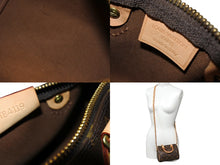 Load image into Gallery viewer, 極美品 LOUIS VUITTON ルイヴィトン ナノスピーディ ハンドバッグ 2WAY M61252 モノグラムキャンバス ヌメ革 中古 67310