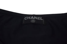 画像をギャラリービューアに読み込む, CHANEL シャネル 半袖Tシャツ チビT クロップド ココマーク フランス スパンデックス ナイロン ブラック サイズ42 美品 中古 67315