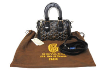 Load image into Gallery viewer, 新品同様 Goyard ゴヤール ミニクロワジュール 2WAY ハンドバッグ ショルダーバッグ ミニボストン ブラック ブラウン 中古 67317