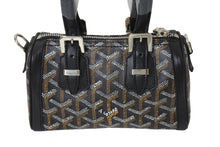 Load image into Gallery viewer, 新品同様 Goyard ゴヤール ミニクロワジュール 2WAY ハンドバッグ ショルダーバッグ ミニボストン ブラック ブラウン 中古 67317