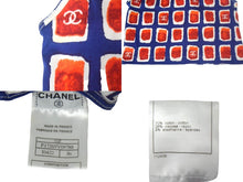 画像をギャラリービューアに読み込む, 極美品 CHANEL シャネル ノースリーブ カットソー ココマーク P17269V09788 サイズ36 ブルー レッド 中古 67322