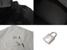 Load image into Gallery viewer, 新品同様 HERMES エルメス オータクロア50 トゴ ブラックシルバー金具 Y刻印 中古 67330