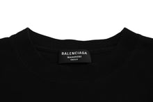 Load image into Gallery viewer, BALENCIAGA バレンシアガ モザイクピクセルドットロゴプリント Tシャツ コットン ブラック ホワイト サイズXS 美品 中古 67333