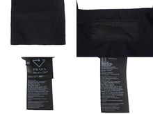 画像をギャラリービューアに読み込む, PRADA プラダ リナイロン オーバーオール トライアングルロゴ ICタグ イタリア製 ナイロン ブラック サイズ48 美品 中古 67334