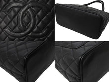 画像をギャラリービューアに読み込む, 極美品 CHANEL シャネル 1804 復刻トートバッグ ハンドバッグ 7番台 グレインドカーフスキン ブラック シルバー金具 中古 67335