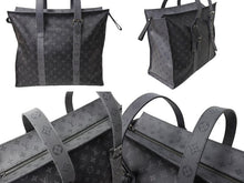 画像をギャラリービューアに読み込む, 極美品 LOUISVUITTON ルイヴィトン カバジップGM トートバッグ M45379 モノグラム エクリプス リバース ブラック 中古 67336