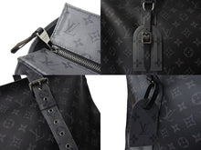 画像をギャラリービューアに読み込む, 極美品 LOUISVUITTON ルイヴィトン カバジップGM トートバッグ M45379 モノグラム エクリプス リバース ブラック 中古 67336