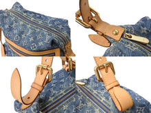 画像をギャラリービューアに読み込む, LOUIS VUITTON ルイ ヴィトン バギーGM ショルダーバッグ M95048 モノグラムデニム ブルー ベージュ 美品 中古 67338