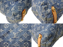 画像をギャラリービューアに読み込む, LOUIS VUITTON ルイ ヴィトン バギーGM ショルダーバッグ M95048 モノグラムデニム ブルー ベージュ 美品 中古 67338
