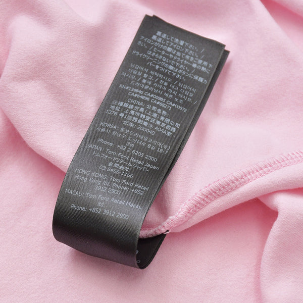 極美品 TOM FORD トムフォード 半袖 ポロシャツ サイズ50 ピンク コットン ナイロン ポルトガル製 中古 4a006734
