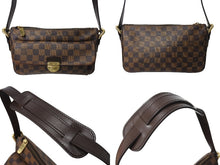 画像をギャラリービューアに読み込む, 極美品 LOUIS VUITTON ルイヴィトン ショルダーバッグ ラヴェッロGM ダミエ N60006 スト付き ブラウン ゴールド金具 中古 67340