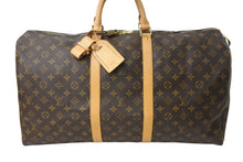 Load image into Gallery viewer, LOUIS VUITTON ルイヴィトン キーポル55 M41424 ボストンバッグ モノグラムキャンバス ブラウン 美品 中古 67348