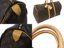 Load image into Gallery viewer, LOUIS VUITTON ルイヴィトン キーポル55 M41424 ボストンバッグ モノグラムキャンバス ブラウン 美品 中古 67348