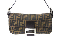 Load image into Gallery viewer, FENDI フェンディ ズッカ柄 マンマバケット ハンドバッグ 2354/26424/009 レザー ブラウン 美品 中古 67350