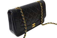 画像をギャラリービューアに読み込む, CHANEL シャネル ダイアナ25 マトラッセチェーンショルダーバッグ ココマーク 3番台 ラムスキン ブラウン ゴールド 美品 中古 67354
