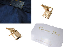 Load image into Gallery viewer, ChristianDior クリスチャンディオール トロッター オブリーク 2WAY ボストンバッグ ショルダーバッグ ブルー 美品 中古 67357