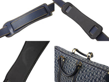 画像をギャラリービューアに読み込む, ChristianDior クリスチャンディオール トロッター オブリーク 2WAY ボストンバッグ ショルダーバッグ ブルー 美品 中古 67357