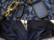 画像をギャラリービューアに読み込む, ChristianDior クリスチャンディオール トロッター オブリーク 2WAY ボストンバッグ ショルダーバッグ ブルー 美品 中古 67357