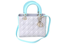 画像をギャラリービューアに読み込む, 極美品 Christian Dior クリスチャンディオール レディディオール カナージュ 2WAY ハンドバッグ ミディアム グレー 中古 4c066703