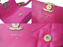 画像をギャラリービューアに読み込む, 極美品 CHANEL シャネル ココマーク マトラッセ ウエストポーチ ウエストバッグ キャビアスキン 32番台 ピンク 中古 67365