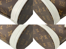 画像をギャラリービューアに読み込む, LOUIS VUITTON ルイヴィトン ナノバケット ショルダーバッグ モノグラム LVマッチ M81489 ブラウン ホワイト 美品 中古 67372