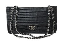 Load image into Gallery viewer, CHANEL シャネル フレンチリビエラ ショルダーバッグ A67652 パンチング 17番台 2013年 ブラック シルバー金具 美品 中古 67378