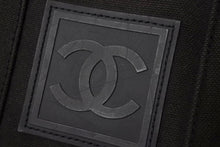 画像をギャラリービューアに読み込む, CHANEL シャネル スポーツライン リュック バックパック ココマーク 8番台 キャンバス カーキ ブラック 良品 中古 67384