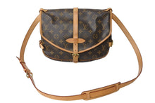 画像をギャラリービューアに読み込む, LOUIS VUITTON ルイヴィトン モノグラム ソミュールMM ショルダーバッグ ブラウン 斜め掛け M40710 美品 中古 67388
