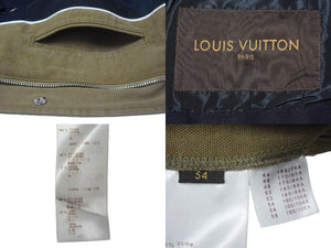 LOUIS VUITTON ルイ ヴィトン ブルゾン ワッペンマウンテンパーカー エルボーパッチ RM141 H5BS70BJY カーキ 54 美品 中古 67389