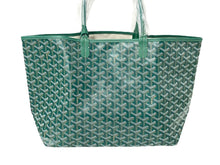画像をギャラリービューアに読み込む, 新品未使用 GOYARD ゴヤール サンルイPM トートバッグ STLOUIPMLTY09CL09P PVC レザー ヘリンボーン グリーン 中古 67397