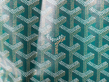 画像をギャラリービューアに読み込む, 新品未使用 GOYARD ゴヤール サンルイPM トートバッグ STLOUIPMLTY09CL09P PVC レザー ヘリンボーン グリーン 中古 67397