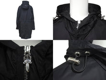 画像をギャラリービューアに読み込む, 新品同様 CHROME HEARTS クロムハーツ U PUDDLES フルパッジ ダガージップ ナイロンモッズコート クロスボール ブラック サイズM 中古 4c073999