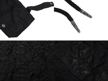 画像をギャラリービューアに読み込む, 新品同様 CHROME HEARTS クロムハーツ U PUDDLES フルパッジ ダガージップ ナイロンモッズコート クロスボール ブラック サイズM 中古 4c073999