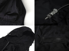 画像をギャラリービューアに読み込む, 新品同様 CHROME HEARTS クロムハーツ U PUDDLES フルパッジ ダガージップ ナイロンモッズコート クロスボール ブラック サイズM 中古 4c073999
