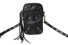 画像をギャラリービューアに読み込む, 極美品 BALENCIAGA バレンシアガ ルカゴール ショルダーバッグ メンズバッグ 742015 ブラック シルバー金具 中古 67401