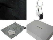 画像をギャラリービューアに読み込む, 極美品 BALENCIAGA バレンシアガ ルカゴール ショルダーバッグ メンズバッグ 742015 ブラック シルバー金具 中古 67401