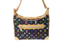 画像をギャラリービューアに読み込む, LOUIS VUITTON ルイ ヴィトン 村上隆 ブローニュ モノグラムマルチカラー ショルダーバッグ M92638 黒 ノワール 美品 中古 67416