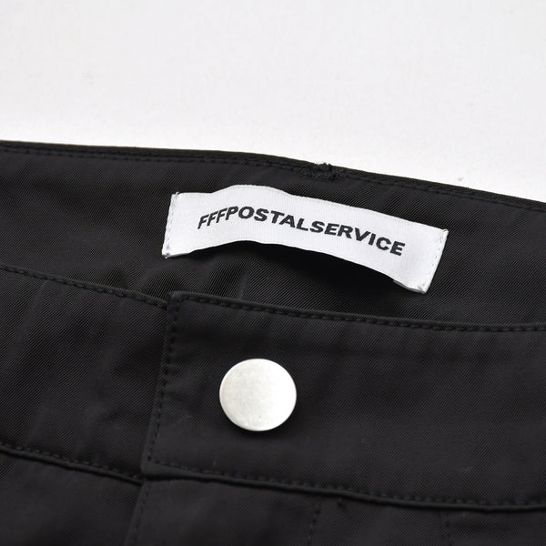 FFFPOSTALSERVICE トリプルエフポスタルサービス ナイロンカーゴパンツ サイズ34 ブラック ダーツ 美品 中古 4a006742