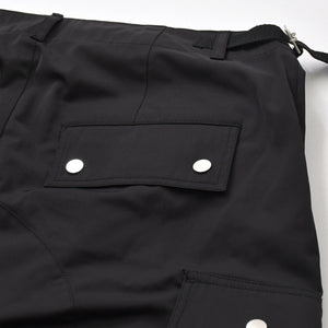FFFPOSTALSERVICE トリプルエフポスタルサービス ナイロンカーゴパンツ サイズ34 ブラック ダーツ 美品 中古 4a006742