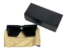 Load image into Gallery viewer, LOUIS VUITTON ルイヴィトン サングラス サイクロン Z1578E モノグラムフラワー アセテート スワロフスキー ブラック 美品 中古 67420