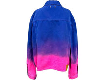 画像をギャラリービューアに読み込む, 極美品 LouisVuitton ルイヴィトン 2022SS クロップドグラディエントデニムジャケット ブルー ピンク サイズ54 中古 67422