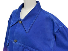 画像をギャラリービューアに読み込む, 極美品 LouisVuitton ルイヴィトン 2022SS クロップドグラディエントデニムジャケット ブルー ピンク サイズ54 中古 67422