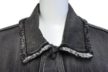 画像をギャラリービューアに読み込む, THUGCLUB サグクラブ Tribal Denim Jacket トライバルデニムジャケット コットン グレー シルバー金具 サイズ1 美品 中古 67425