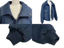 画像をギャラリービューアに読み込む, LOUISVUITTON ルイヴィトン モノグラム パデッド パファー デニムジャケット インディゴ ブルー 23SS サイズ52 美品 中古 67429